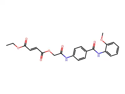 1-Ethyl 4-[2-[[4-[[(2-methoxyphenyl)amino]carbonyl]phenyl]amino]-2-oxoethyl] 2-butenedioate structure