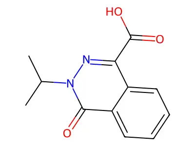 4-Oxo-3-(propan-2-yl)-3,4-dihydrophthalazine-1-carboxylic acid structure