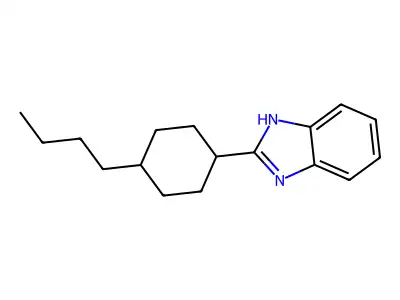 2-(4-butylcyclohexyl)-1H-1,3-benzodiazole structure