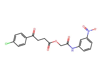 2-(3-Nitroanilino)-2-oxoethyl 4-(4-chlorophenyl)-4-oxobutanoate structure