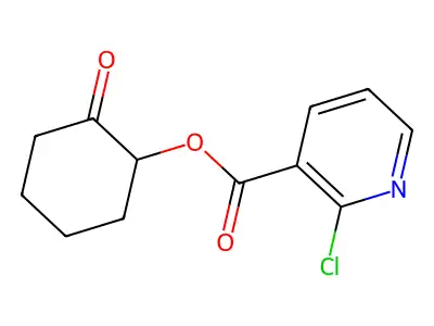 2-Oxocyclohexyl 2-chloropyridine-3-carboxylate structure