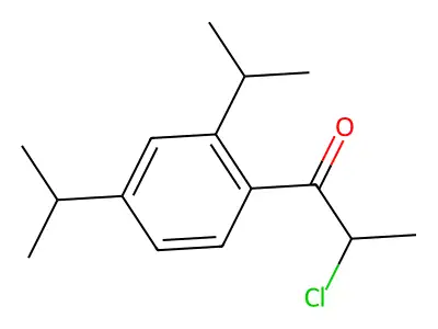 1-[2,4-Bis(propan-2-yl)phenyl]-2-chloropropan-1-one structure