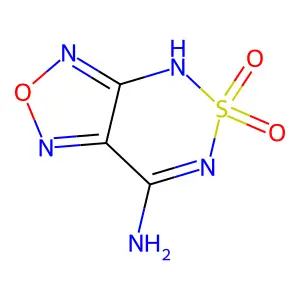 3H-(1,2,5)Oxadiazolo(3,4-c)(1,2,6)thiadiazin-7(6H)-imine 5,5-dioxide structure
