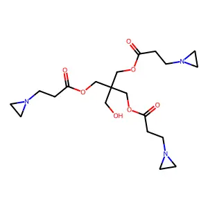 Pentaerythritol tris(3-(1-aziridinyl)propionate) structure