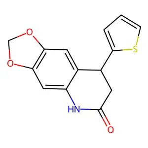 8-Thiophen-2-yl-7,8-dihydro-5H-[1,3]dioxolo[4,5-g]quinolin-6-one structure