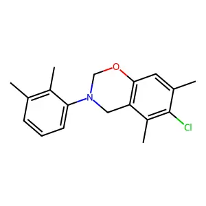 6-Chloro-3-(2,3-dimethylphenyl)-5,7-dimethyl-2,4-dihydro-1,3-benzoxazine structure