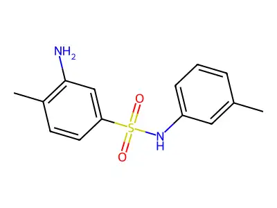 3-amino-4-methyl-N-(3-methylphenyl)benzene-1-sulfonamide structure