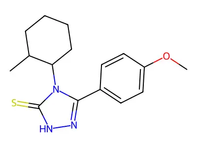 5-(4-methoxyphenyl)-4-(2-methylcyclohexyl)-4H-1,2,4-triazole-3-thiol structure