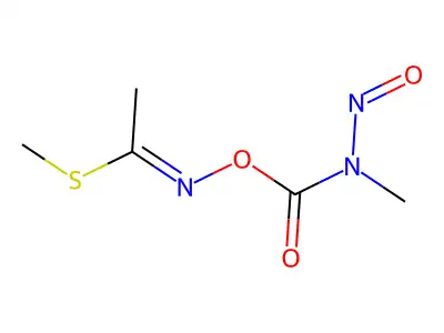 methyl (1Z)-N-[methyl(nitroso)carbamoyl]oxyethanimidothioate structure