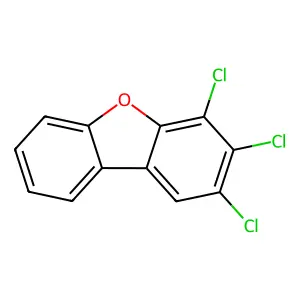 2,3,4-Trichlorodibenzofuran structure