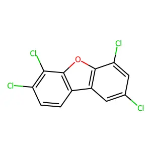 2,4,6,7-Tetrachlorodibenzofuran structure