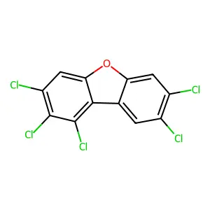 1,2,3,7,8-Pentachlorodibenzofuran structure