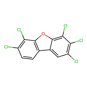 2,3,4,6,7-Pentachlorodibenzofuran structure