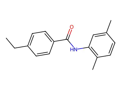 N-(2,5-dimethylphenyl)-4-ethylbenzamide structure