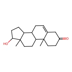 (17beta)-17-Hydroxyandrost-5-en-3-one structure