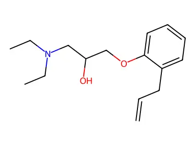2-Propanol, 1-(diethylamino)-3-[2-(2-propenyl)phenoxy]- structure