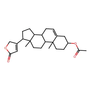 3-(Acetyloxy)carda-5,20(22)-dienolide structure