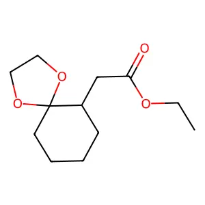 1,4-Dioxaspiro[4.5]decane-6-acetic acid, ethyl ester structure