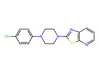 2-[4-(4-Chlorophenyl)piperazin-1-yl]-[1,3]thiazolo[5,4-b]pyridine structure