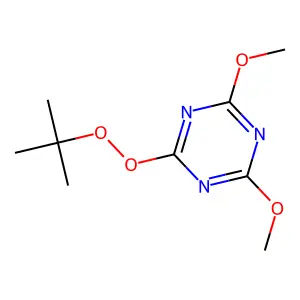 2-(tert-Butyldioxy)-4,6-dimethoxy-1,3,5-triazine structure