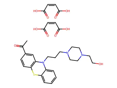 Acetophenazine maleate structure