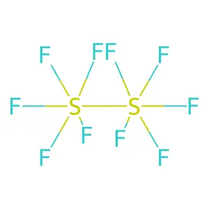 十氟化二硫 structure