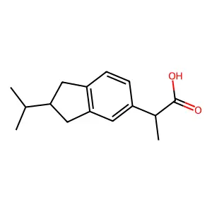 2-(2-异丙基-5-茚满基)丙酸 structure