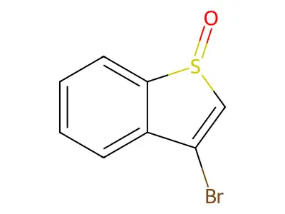 3-Bromobenzothiophene sulfoxide structure