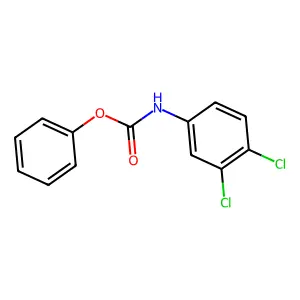 Phenyl 3,4-dichlorocarbanilate structure