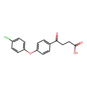 Benzenebutanoic acid, 4-(4-chlorophenoxy)-gamma-oxo- structure