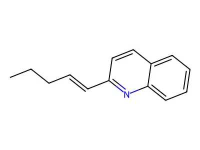 2-(Pent-1-enyl)-quinoline structure