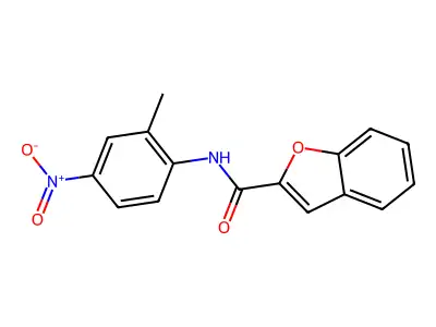 N-(2-methyl-4-nitrophenyl)-1-benzofuran-2-carboxamide structure