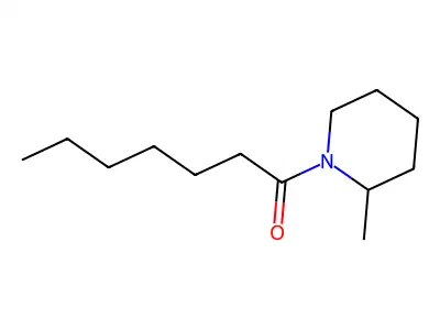 1-(2-Methylpiperidin-1-yl)heptan-1-one structure