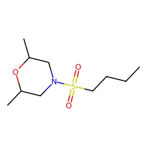 4-(Butylsulfonyl)-2,6-dimethylmorpholine structure