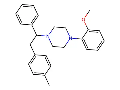 Piperazine, 1-(2-methoxyphenyl)-4-(2-(4-methylphenyl)-1-phenylethyl)-, (+-)- structure