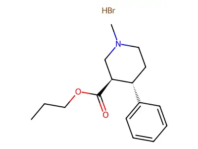 Nipecotic acid, 1-methyl-4-phenyl-, propyl ester, hydrobromide, (E)-(+-)- structure