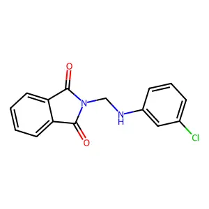 2-{[(3-chlorophenyl)amino]methyl}-1H-isoindole-1,3(2H)-dione structure