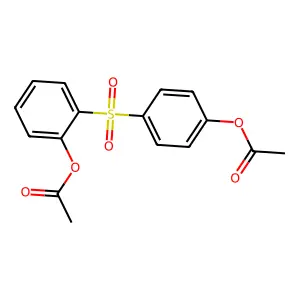 [4-(2-Acetyloxyphenyl)sulfonylphenyl] acetate structure