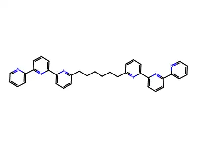 2,2':6',2''-Terpyridine, 6,6'''-(1,6-hexanediyl)bis- structure