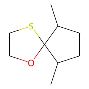 1-Oxa-4-thiaspiro(4.4)nonane, 6,9-dimethyl- structure