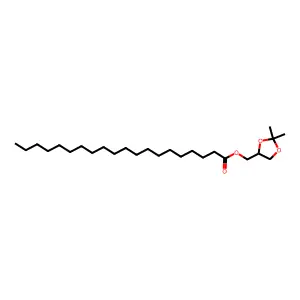 (2,2-Dimethyl-1,3-dioxolan-4-yl)methyl icosanoate structure