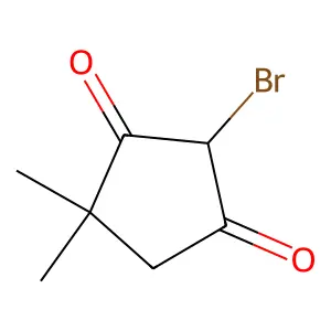 2-Bromo-4,4-dimethyl-1,3-cyclopentanedione structure