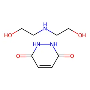 马来酰肼二乙醇胺 structure