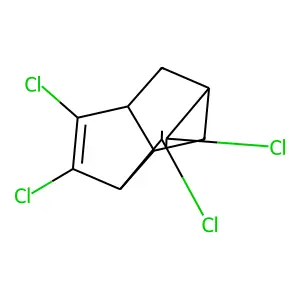 1,6-Methano-1H-indene, 2,3,4,5-tetrachloro-3a,6,7,7a-tetrahydro- structure