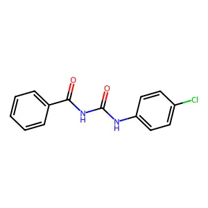 N-[(4-氯苯基)氨基甲酰基]苯甲酰胺 structure