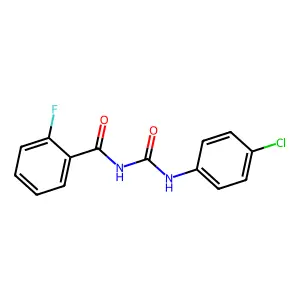 N-(((4-Chlorophenyl)amino)carbonyl)benzamide structure