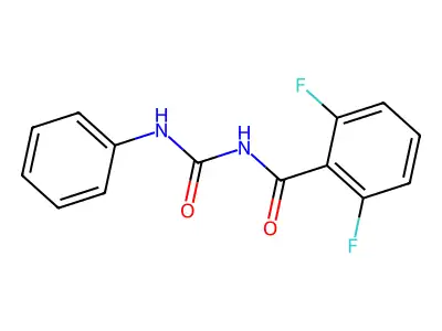 Benzamide, 2,6-difluoro-N-((phenylamino)carbonyl)- structure