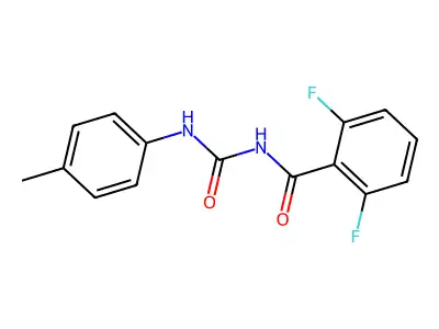 Benzamide, 2,6-difluoro-N-(((4-methylphenyl)amino)carbonyl)- structure