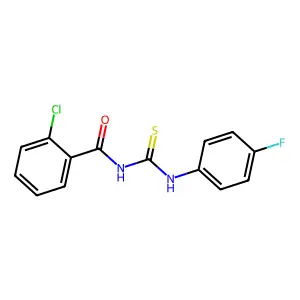 2-chloro-N-[(4-fluorophenyl)carbamothioyl]benzamide structure