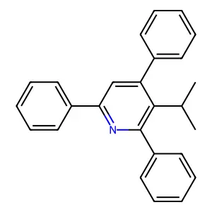 3-Isopropyl-2,4,6-triphenylpyridine structure